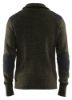 Afbeeldingen van BLÅKLÄDER Sweater wol 4630 groen/donkergrijs M