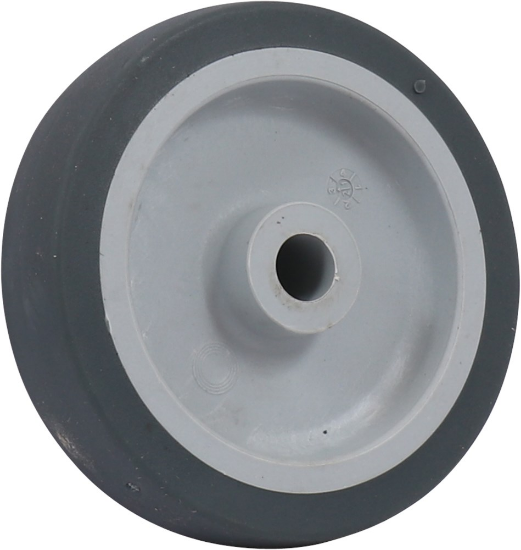 Afbeeldingen van KELFORT Wiel grijs rubber met glijlager 100MM