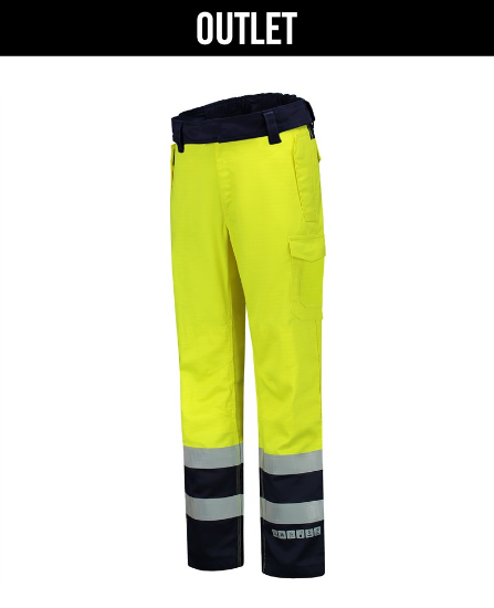 Afbeeldingen van TRICORP Werkbroek Multinorm bi-colour 503007 fluor geel/inkt 48