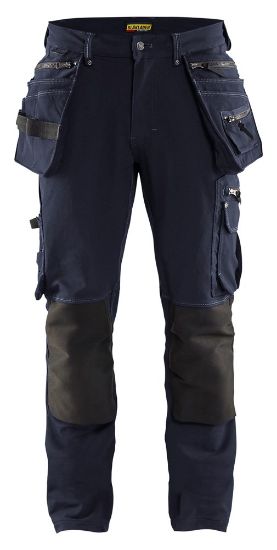Afbeeldingen van BLÅKLÄDER Werkbroek met 4-weg stretch X1900 1998 donker marineblauw/zwart D92