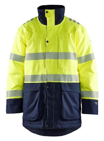 Afbeeldingen van BLÅKLÄDER Winterparka Multinorm 4527 High Vis geel/marineblauw S