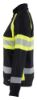 Afbeeldingen van BLÅKLÄDER Sweater dames met rits 3505 zwart/High Vis geel 2XL