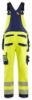 Afbeeldingen van BLÅKLÄDER Bretelbroek met 4-weg stretch 2626 High Vis geel/marineblauw D84