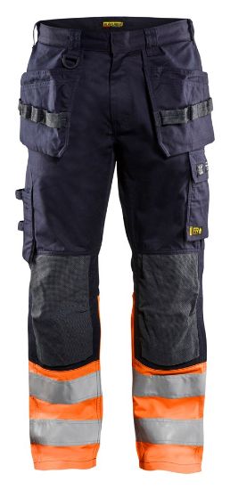 Afbeeldingen van BLÅKLÄDER Werkbroek Multinorm Inherent 1489 marineblauw/High Vis oranje C60