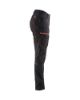 Afbeeldingen van BLÅKLÄDER Werkbroek service dames met stretch 7166 zwart/rood D20