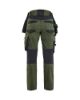 Afbeeldingen van BLÅKLÄDER Werkbroek dames met stretch 7170 donker herfstgroen/zwart C36