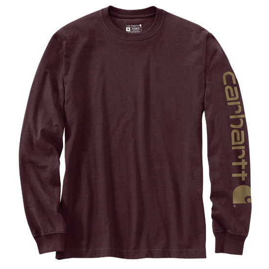 Afbeeldingen van CARHARTT T-shirt logo sleeve L/S EK231 port S
