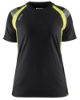 Afbeeldingen van BLÅKLÄDER T-shirt dames Visible 3402 zwart/High Vis geel M