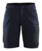 Afbeeldingen van BLÅKLÄDER Short service dames met 4-weg stretch 7123 donker marineblauw/zwart C50