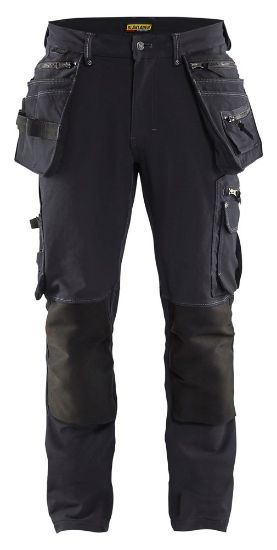 Afbeeldingen van BLÅKLÄDER Werkbroek met 4-weg stretch X1900 1998 donkergrijs/zwart D96