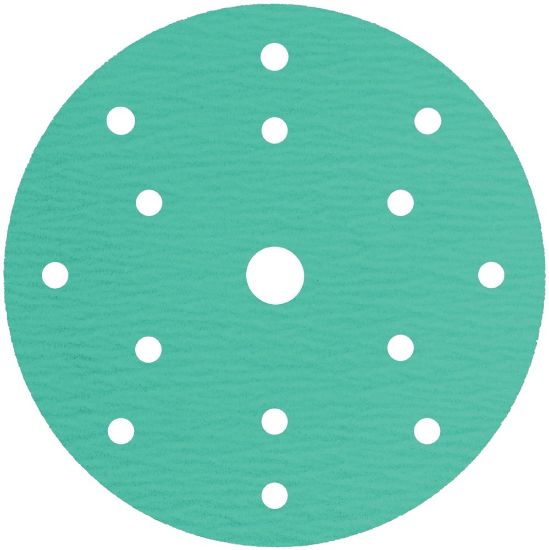 Afbeeldingen van Schuurschijf PS77CK met actieve bekleding en klittenband 150MM K80 stansvorm GLS47