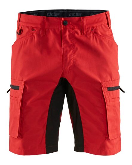 Afbeeldingen van BLÅKLÄDER Short service met stretch 1449 rood/zwart C50