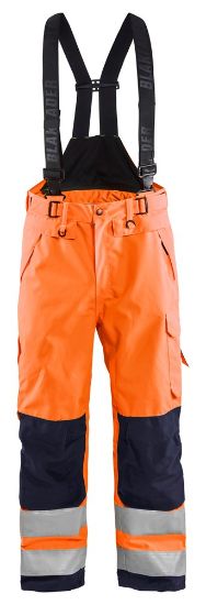 Afbeeldingen van BLÅKLÄDER Shell werkbroek 1867 High Vis oranje/marineblauw D100
