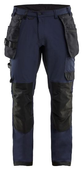 Afbeeldingen van BLÅKLÄDER Werkbroek met 4-weg stretch 1720 donker marineblauw/zwart D100