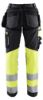 Afbeeldingen van BLÅKLÄDER Werkbroek met stretch dames 7196 zwart/High Vis geel C32