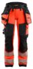Afbeeldingen van BLÅKLÄDER Werkbroek met 4-weg stretch dames 7022 High Vis rood/zwart C50