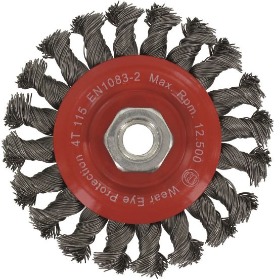 Afbeeldingen van ROTEC Rondborstel getordeerd staaldraad M14 115X0,5MM