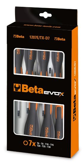 Afbeeldingen van BETA Schroevendraaierset TORX 7x 1207E/TX-D7