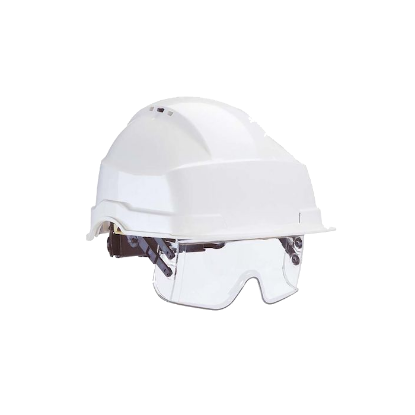 Afbeeldingen van AUBOUEIX Helm Iris 2 Polyamide Pc Veiligheidsbril wit