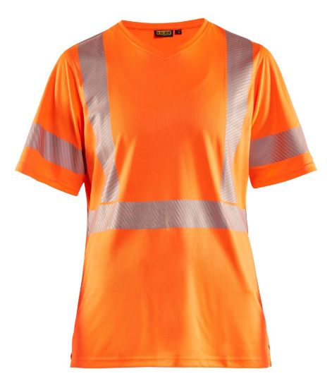 Afbeeldingen van BLÅKLÄDER T-shirt UV dames 3336 High Vis oranje S