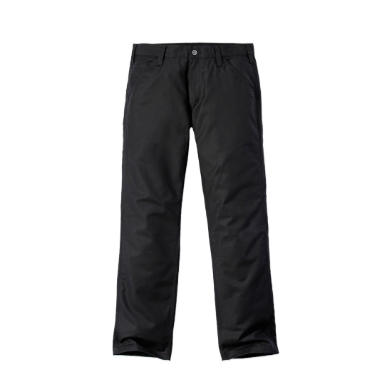 Afbeeldingen van CARHARTT Canvas broek rugged stretch 103109 zwart W42/L30