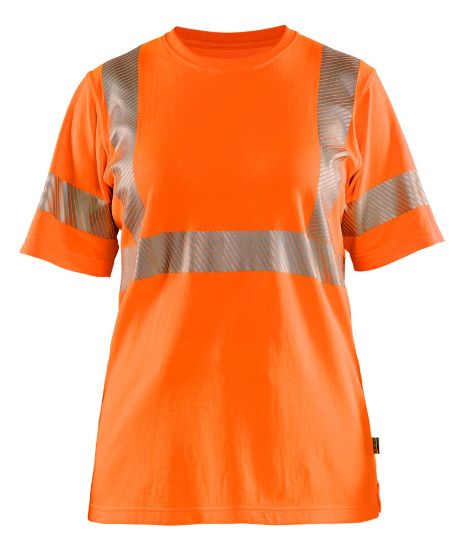 Afbeeldingen van BLÅKLÄDER T-shirt dames 3502 High Vis oranje XS