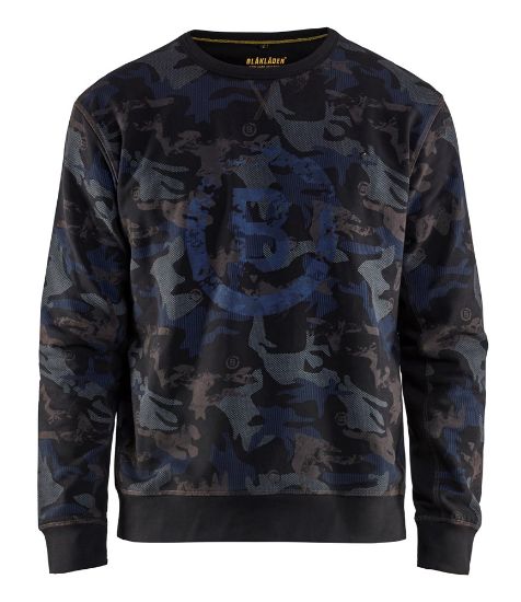 Afbeeldingen van BLÅKLÄDER Sweatshirt 9408 zwart/donkergrijs 2XL