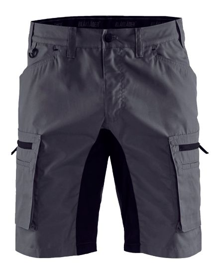 Afbeeldingen van BLÅKLÄDER Short service met stretch 1449 medium grijs/zwart C62
