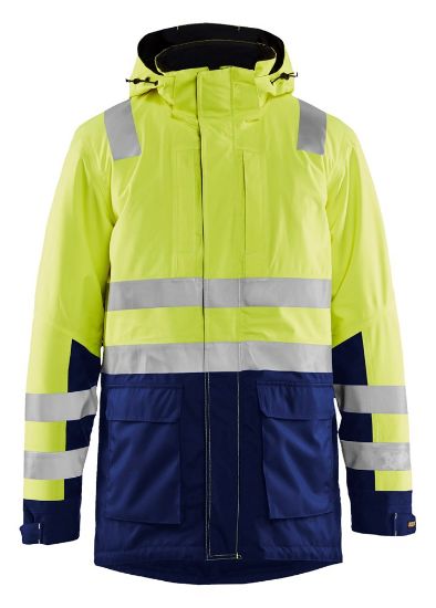 Afbeeldingen van BLÅKLÄDER Winterparka 4495 High Vis geel/marineblauw XS