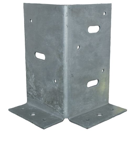 Afbeeldingen van GEBR. BODEGRAVEN Paalhouder ZM type A 90X90MM 2MM