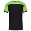 Afbeeldingen van TRICORP T-shirt bi-colour Naden 102006 zwart/limoen L