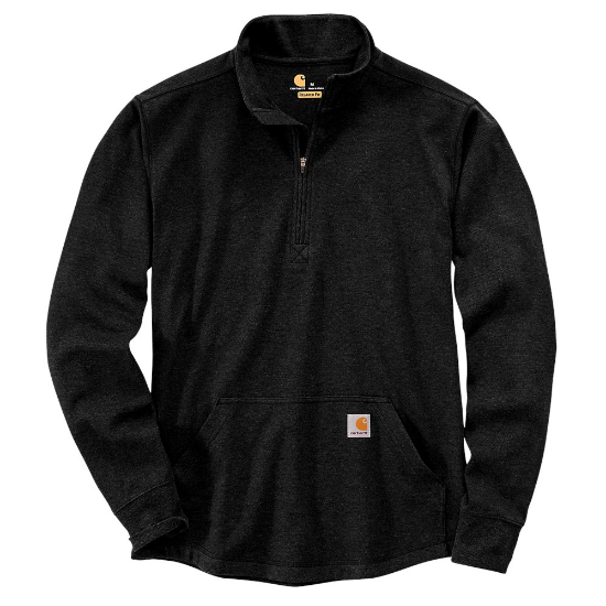 Afbeeldingen van CARHARTT T-shirt Thermo lange mouwen met rits 104428 zwart L