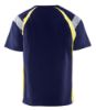 Afbeeldingen van BLÅKLÄDER T-shirt Visible 3332 marineblauw/High Vis geel XL