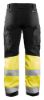 Afbeeldingen van BLÅKLÄDER Werkbroek met stretch dames 7161 zwart/High Vis geel D21