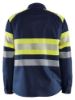 Afbeeldingen van BLÅKLÄDER Overhemd Multinorm 3229 marineblauw/High Vis geel XS
