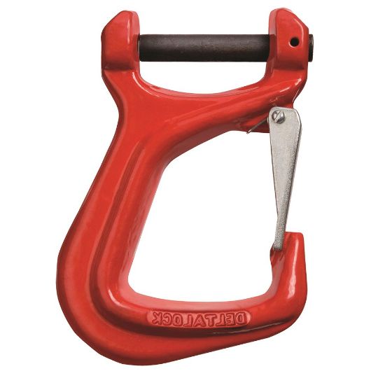 Afbeeldingen van Gaffel hijsbandhaak met klep Grade 80 2T