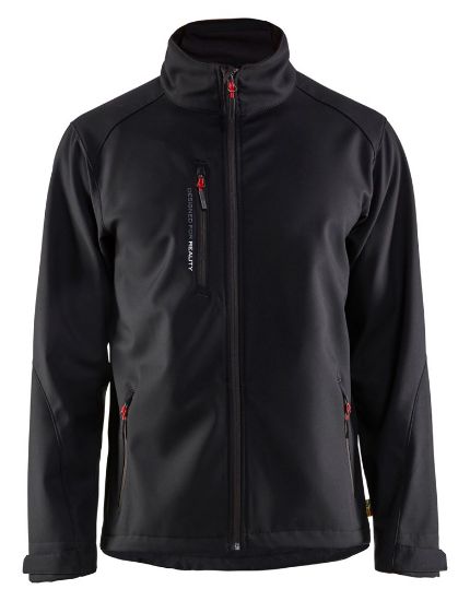 Afbeeldingen van BLÅKLÄDER Softshell jack 4752 zwart M