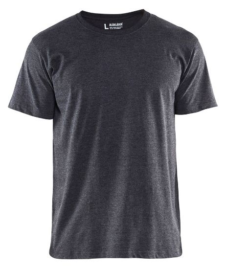 Afbeeldingen van BLÅKLÄDER T-shirt 3525 zwart mêlee S