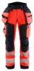 Afbeeldingen van BLÅKLÄDER Softshell werkbroek dames 7118 High Vis rood/zwart C36