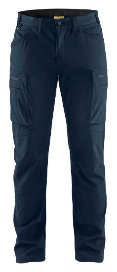 Afbeeldingen van BLÅKLÄDER Softshell werkbroek service 1477 donker marineblauw C152