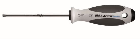 Afbeeldingen van WITTE Schroevendraaier MAXXPRO RVS TORX T10
