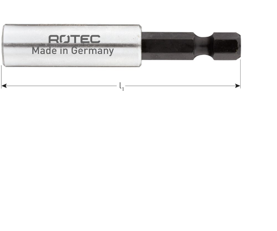 Afbeeldingen van ROTEC Bithouder E6,3X100MM magnetisch huls 10X35MM met C-ring 