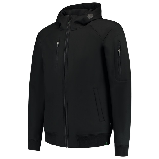 Afbeeldingen van TRICORP Softshell bomber met capuchon RE2050 402704 zwart 2XL