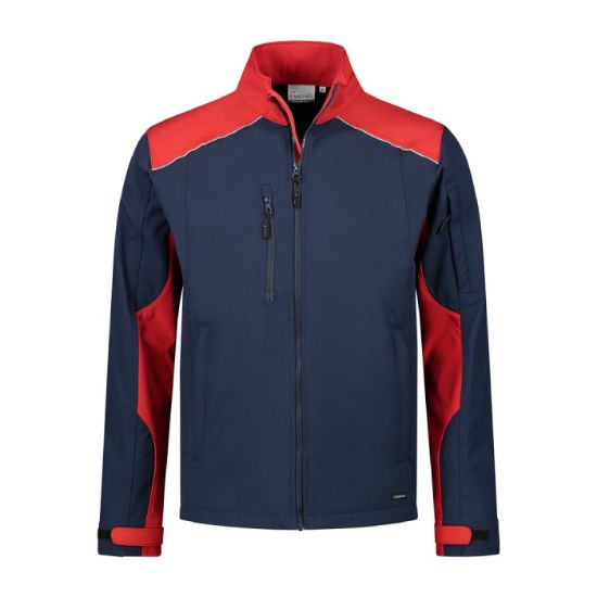 Afbeeldingen van SANTINO Softshell jas Tour navy/rood S