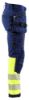 Afbeeldingen van BLÅKLÄDER Softshell werkbroek 1821 marineblauw/High Vis geel D100