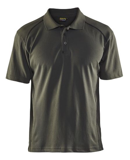 Afbeeldingen van BLÅKLÄDER Polo piqué UV 3326 army groen L
