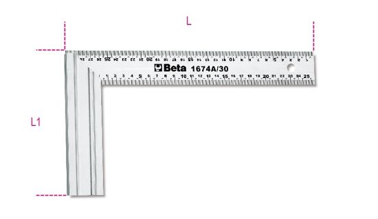 Afbeeldingen van BETA Timmermans winkelhaak 300X169MM 1674A 300