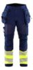 Afbeeldingen van BLÅKLÄDER Softshell werkbroek 1821 marineblauw/High Vis geel D100