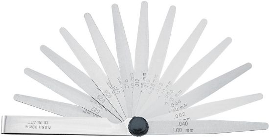 Afbeeldingen van Precisie-voelermaat verenbandstaal 0,05-1,0MM