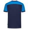 Afbeeldingen van TRICORP T-shirt bi-colour Naden 102006 inkt/turquoise L